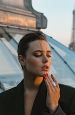 KATHERINE LANGFORD at a Photoshoot in Paris, October 2023