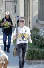 KATIE CASSIDY at SAG Strike at Warner Brothers Studios in Burbank 10/16/2023