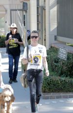 KATIE CASSIDY at SAG Strike at Warner Brothers Studios in Burbank 10/16/2023