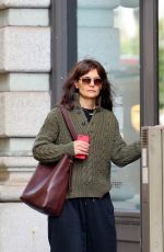 KATIE HOLMES Arrives at an Office Building in New York 10/25/2023