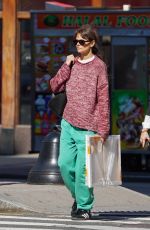 KATIE HOLMES Out Picking up Art Supplies in New York 10/10/2023