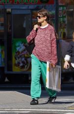 KATIE HOLMES Out Picking up Art Supplies in New York 10/10/2023