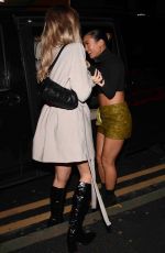 KAZ CROSSLEY, LANA JENKINS and CLAUDIA and DANIELLE FOGARTY Arrives at Mnky Hse in Manchester 10/14/2023