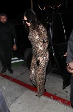 KENDALL JENNER Arrives at Kim Kardashian’s 44th Birthday Party at Funke in Beverly Hills 10/20/2023