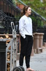 KERI RUSSELL Out Barefoot in New York 10/23/2023
