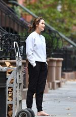 KERI RUSSELL Out Barefoot in New York 10/23/2023