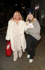 KERRY KATONA and LILLY-SUE MCFADDEN Arrives at Benihana Restaurant in London 09/10/2023