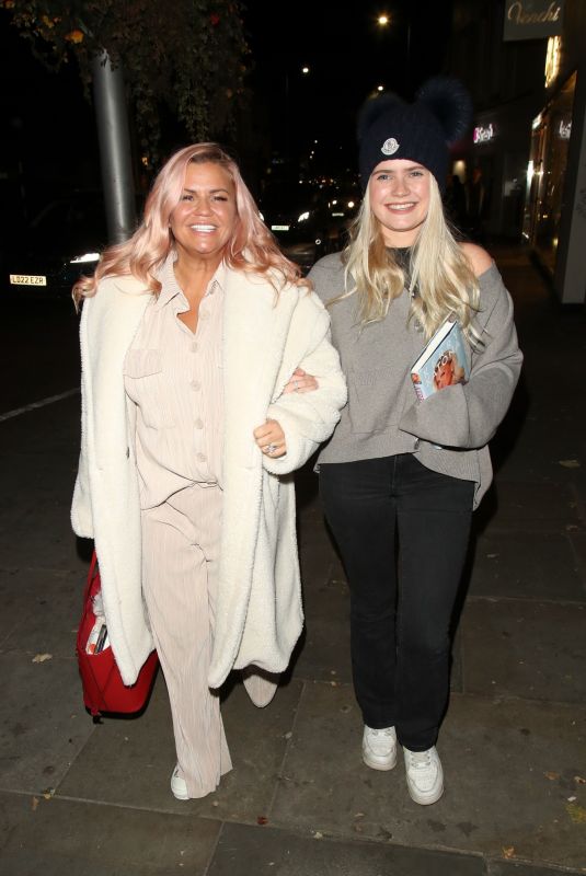 KERRY KATONA and LILLY-SUE MCFADDEN Arrives at Benihana Restaurant in London 09/10/2023