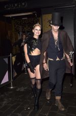 KIMBERLY WYATT Arrives at Hallowzeem Party at Gaucho in London 01/27/2023