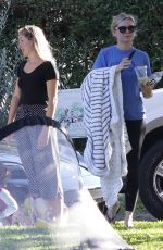 KIRSTEN DUNST at a Soccer Game with Friends in Los Angeles 10/03/2023
