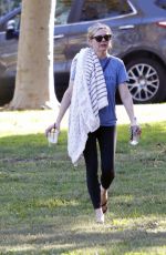 KIRSTEN DUNST at a Soccer Game with Friends in Los Angeles 10/03/2023