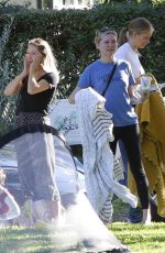 KIRSTEN DUNST at a Soccer Game with Friends in Los Angeles 10/03/2023