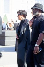 KRIS JENNER and Corey Gamble Leaves Balenciaga Show at Paris Fashion Week 09/30/2023
