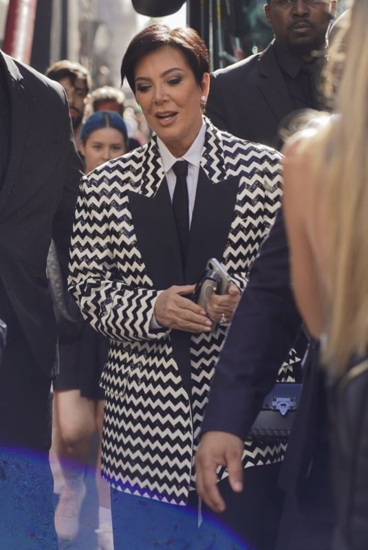 KRIS JENNER Arrives at Altein Fashion Show at Paris Fashion Week 10/01/2023