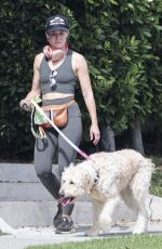KRISTEN BELL Out with Her Dog in Los Feliz 10/14/2023