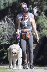 KRISTEN BELL Out with Her Dog in Los Feliz 10/14/2023