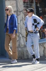 KRISTEN STEWART and DYLAN MEYER Out for Lunch at Little Dom