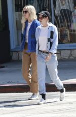 KRISTEN STEWART and DYLAN MEYER Out for Lunch at Little Dom