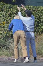 KRISTEN STEWART and DYLAN MEYER Out for Lunch at Little Dom