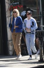 KRISTEN STEWART and DYLAN MEYER Out for Lunch at Little Dom