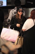 KYLE RICHRADS, CARNIE WILSON, SOPHIA UMANSKY and LOLA SOFIA BONFIGLIO at LAX Airport 10/01/2023