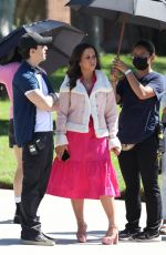 LACEY CHABERT On the Set of the Mean Girls Themed Pepsi Commercial in Los Angeles 10/06/2023