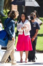 LACEY CHABERT On the Set of the Mean Girls Themed Pepsi Commercial in Los Angeles 10/06/2023