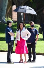 LACEY CHABERT On the Set of the Mean Girls Themed Pepsi Commercial in Los Angeles 10/06/2023