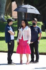 LACEY CHABERT On the Set of the Mean Girls Themed Pepsi Commercial in Los Angeles 10/06/2023