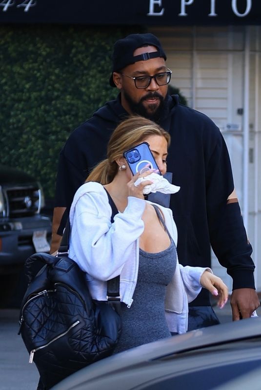 LARSA PIPPEN and Marcus Jordan Leaves Dermatologist in Beverly Hills 10/19/2023