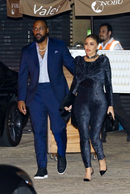 LARSA PIPPEN and Marcus Jordan Leaves Nobu in Malibu 10/14/2023