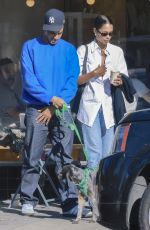 LAURA HARRIER and Sam Jarou Out for Coffee in Los Angeles 10/29/2023