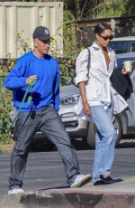 LAURA HARRIER and Sam Jarou Out for Coffee in Los Angeles 10/29/2023