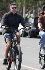 LAUREN SILVERMAN and Simon Cowell at a Bike Ride in Malibu 10/04/2023