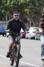 LAUREN SILVERMAN and Simon Cowell at a Bike Ride in Malibu 10/04/2023