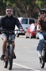 LAUREN SILVERMAN and Simon Cowell at a Bike Ride in Malibu 10/04/2023