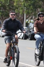 LAUREN SILVERMAN and Simon Cowell at a Bike Ride in Malibu 10/04/2023