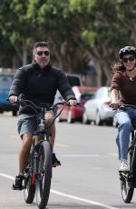 LAUREN SILVERMAN and Simon Cowell at a Bike Ride in Malibu 10/04/2023
