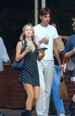 LILA GRACE MOSS and Yoni Helbitz Out in New York 10/02/2023