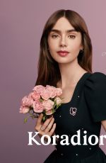 LILY COLLINS for Koradior Campaign Winter 2023