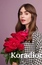 LILY COLLINS for Koradior Campaign Winter 2023