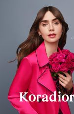 LILY COLLINS for Koradior Campaign Winter 2023