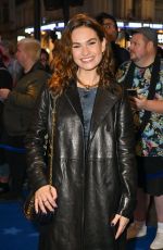 LILY JAMES at Press Night Performance of Stephen Sondheim