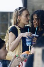 LILY-ROSE DEPP and 070 SHAKE Out for Lunch at Erewhon in Studio City 10/13/2023