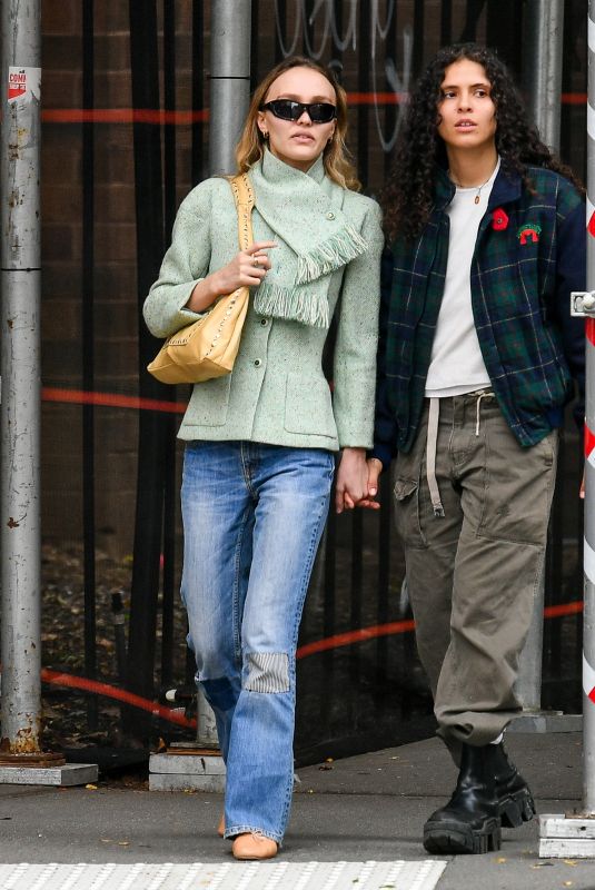 LILY-ROSE DEPP and 070 SHAKE Out in New York 10/27/2023