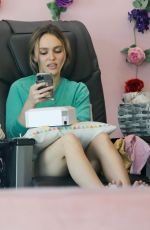 LILY-ROSE DEPP at a Nail Salon in West Hollywood 10/12/2023