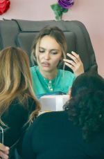 LILY-ROSE DEPP at a Nail Salon in West Hollywood 10/12/2023