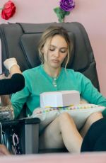 LILY-ROSE DEPP in a Black Miniskirt Out in Los Angeles 10/12/2023