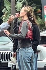 LILY-ROSE DEPP Out with Friends in Los Angeles 10/02/2023