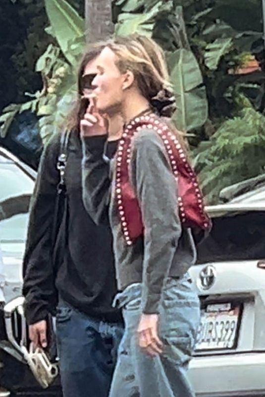 LILY-ROSE DEPP Out with Friends in Los Angeles 10/02/2023